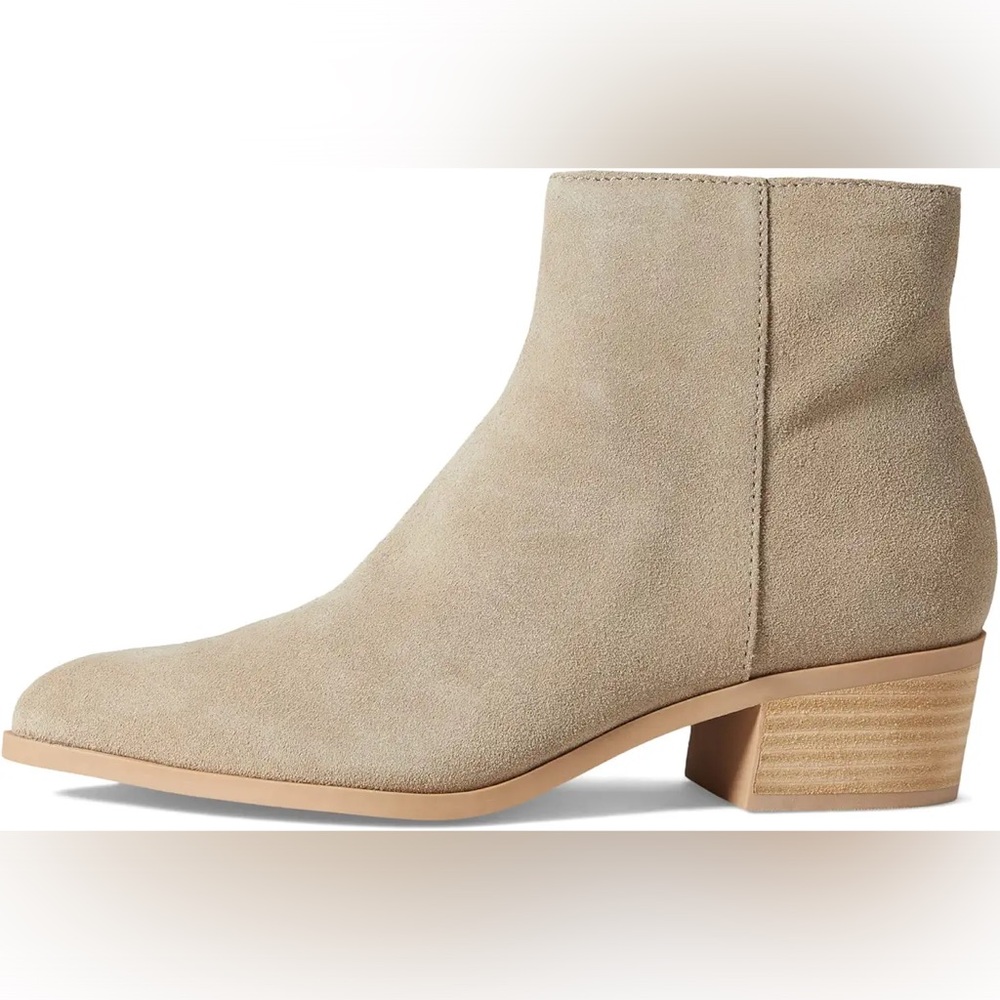 Dolce Vita Taupe Suede Ankle Boots - Picture 3 of 10